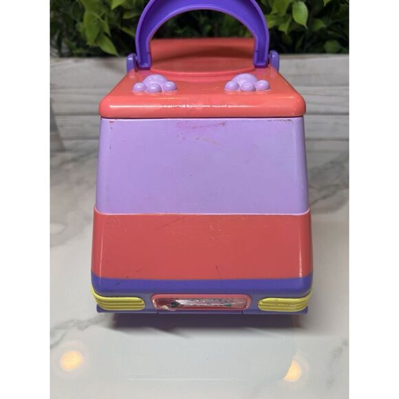 Vtg 1995 Galoob Pound Puppies Van Bus Circus Camp Compact Vehicle 1 Grey Pup - Picture 8 of 12